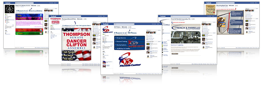 Custom Facebook welcome pages